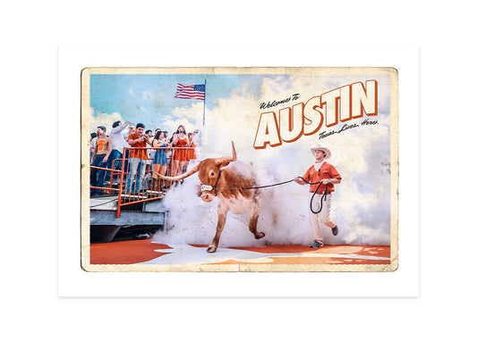 Bevo in Smoke Postcard