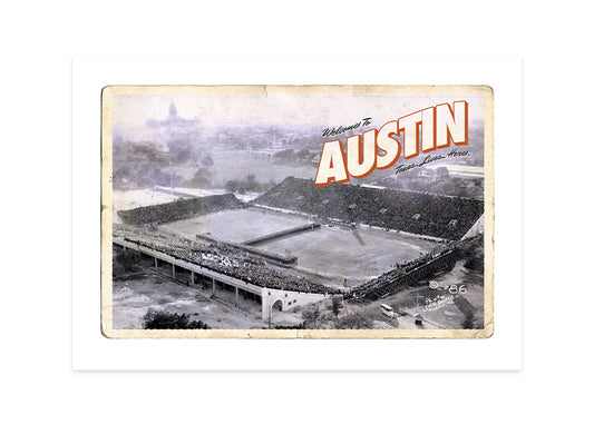 Stadium Construction Postcard