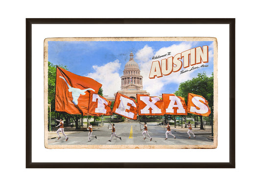 Texas Flags Postcard