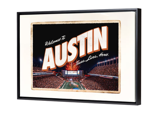 Stadium Fireworks Postcard