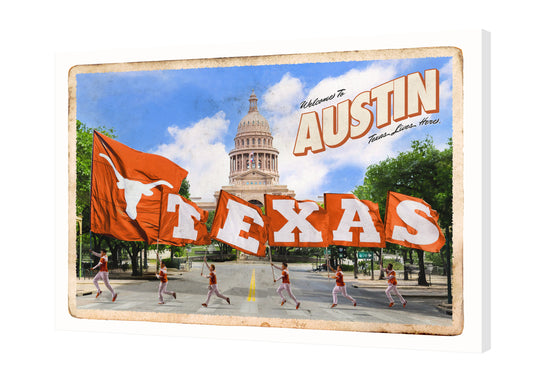 Texas Flags Postcard