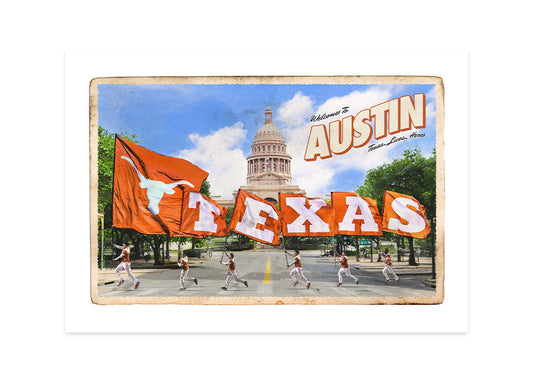 Texas Flags Postcard